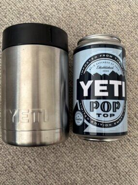 Yeti Rambler 12 oz. Colster Can Insulator Stainless Steel Beer Soda Koozie